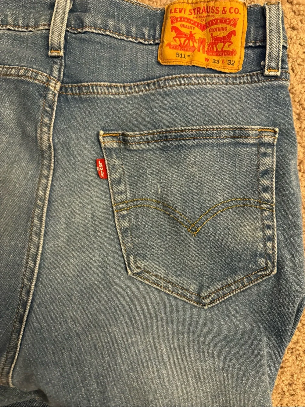 Levi's 511 Vintage Men Blue Straight Jeans